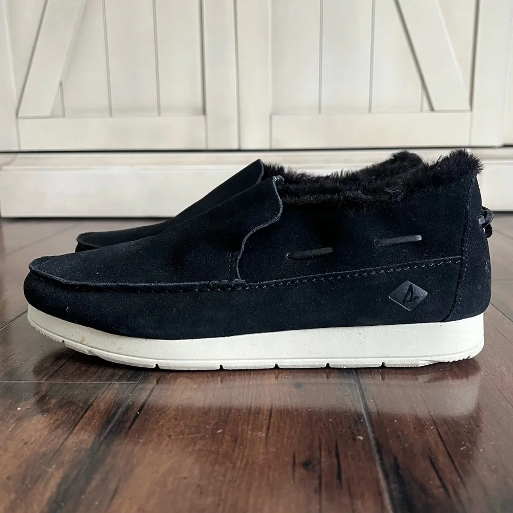 Sperry Moc-Sider Suede Slip-on Shoes - Size 10.5